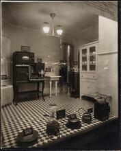 [Display window, gas appliances.]