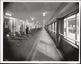 [S.S. "Normandie", Promenade Deck, Cabin Class.]