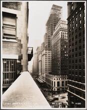 42nd St. Elevation, Looking S.E. [Lincoln Building construction.]