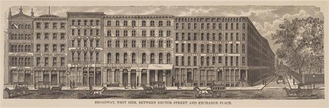 Broadway, West Side, Between Rector Street and Exchange Place