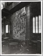 [S.S. "Normandie", Dining Salon, Forward, Port Side, Cabin Class.]