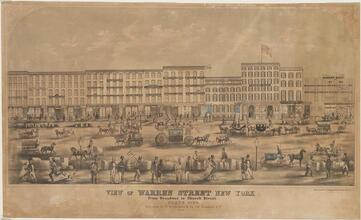 View of Warren Street New York