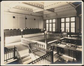 [Interior of bank.]
