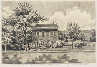 Voorlezer's House, Richmond, Staten Island. July 3, 1950.