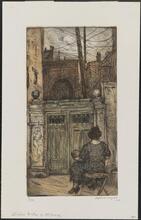 [Studio gate, entrance to Gutsom Borglum Studio, 38th Street.]