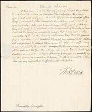 Letter from Thomas Jefferson to Robert Livingston.