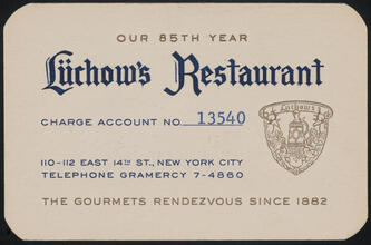 Luchow's Restaurant