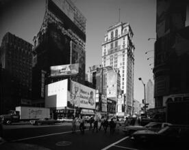 [Looking west on West 42nd Street from Seventh Avenue.]