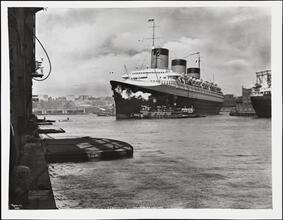 [S.S. "Normandie", Pier #88, N.R., New York.]
