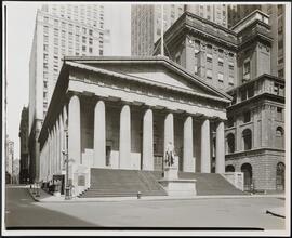 Wall Street and Nassau Street. U.S. Sub Treasury