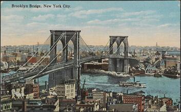 Brooklyn Bridge, New York City.