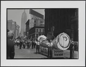 Untitled [May Day parade, Defeat Tammany.]