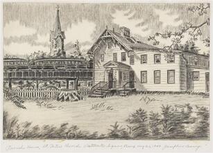 Parish House, St. Peter's Church, Westchester Square, Bronx. Aug. 20, 1949.