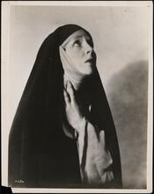 [Lady Diana Manners as The Madonna taking the place of the Nun in "The Miracle".]