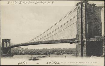 Brooklyn Bridge from Brooklyn, N.Y.