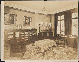 [Interior, office or study.]