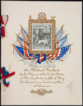 Dinner in honour of Sir Michael Herbert by the Pilgrims of the United States