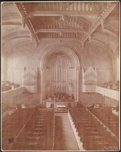 29th Street and Fifth Avenue. Marble Collegiate Church. Interior, chancel