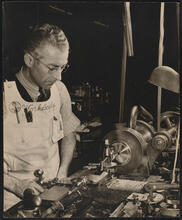 [Man working at ARMA Corporation, 254 36th Street.]