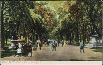 The "Mall," Central Park, New York.