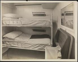 Italia-America Shipping Corp., S.S. "Colombo", Pier 97 North River, Third Class, Interior, Two Berth Stateroom #482.