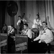 Swing Band Contest Sponsored by LOOK [Band on stage.]