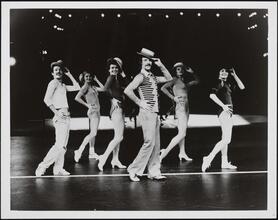 ["A Chorus Line" theater still.]