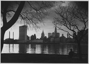 The New York skyline from Welfare Island