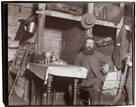 Ready for Sabbath Eve in a Coal Cellar - a cobbler in Ludlow Street.