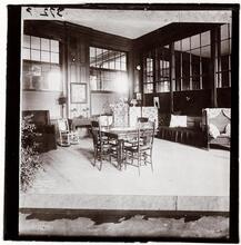 A cozy corner in a Brooklyn public school (teaching the girls houskeeping).