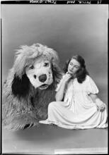 [Frank Neal as Nana and Peggy O'Hara as Wendy.]