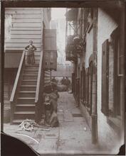 Baxter Street Alley in Mulberry Bend, now destroyed.