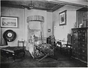 [Interior of Edwin Booth's bedroom in the Players Club at 16 Gramercy Park South.]