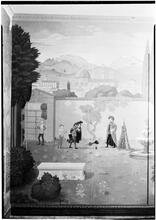 Walter Seligman [residence]. Hall mural - 3 - part 1.