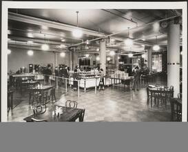Washington Square. New York University. Interior, Brown Building, cafeteria