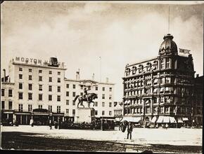 [Union Square, with Morton House in background.]