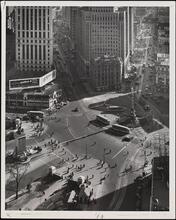 [Columubus Circle from the roof of Century Apartments.]
