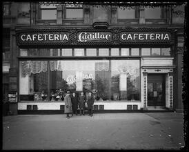 East 23rd Street, near Broadway. The Cadillac Cafeteria, exterior.