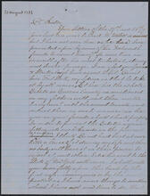 Letter from Thomas Jones to Arabella Jones Floyd, August 31, 1784