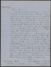 Letter from Thomas Jones to David Richard Floyd-Jones, January 21, 1792