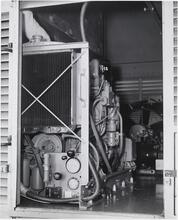 [Engine of a refrigerated railroad car.]
