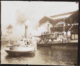 [Fire boat.]