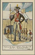 Captain of the Guard - 14th Conn. Regt - Burrell's Fort Ti - 8 January 1777.