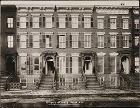 [11-13 St. Luke's Place, row of townhouses.]