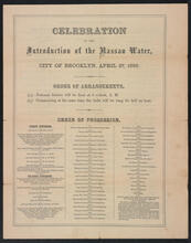 Celebration of the Introduction of the Nassau Water, City of Brooklyn