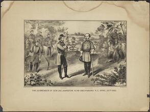 The Surrender of Genl. Joe Johnston Near Greensboro N.C. April 26th 1865.