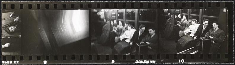 Life and Love on the New York City Subway [Musicians with their instruments on a subway.]