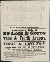 Peremptory Sale of 89 Lots & Gores of Lots of Ground