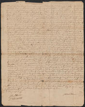Deed between Obadiah Palmer and Nehemiah Palmer, April 15, 1737