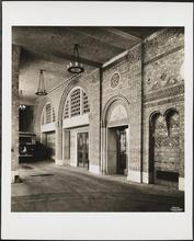 122 East 42nd Street. Chanin Building. Interior, B & O R.R. Bus Station to show brick work